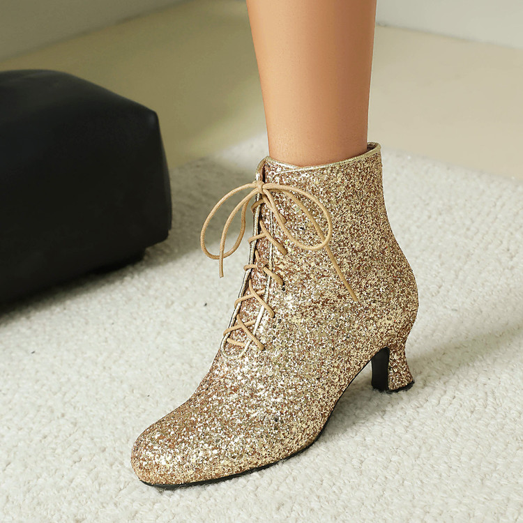 Women's Winter Platform Martin Boots with Buckle Detail